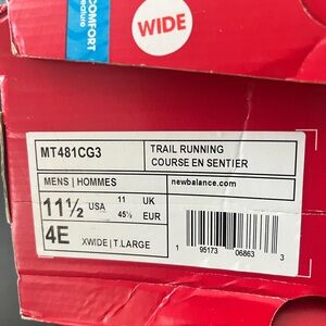 New Balance, never worn trail running shoes.